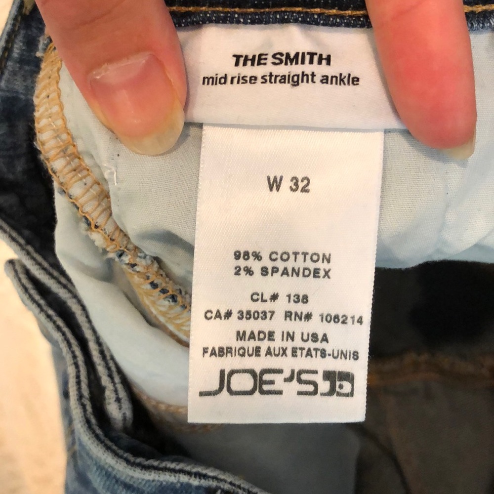 Joe’s Mid Rise Straight Ankle Jeans Size 32 - Picture 5 of 5